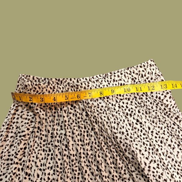 🖤 Wishlist Cream & Black Animal Print Midi Skirt (Size S) - Picture 5 of 7